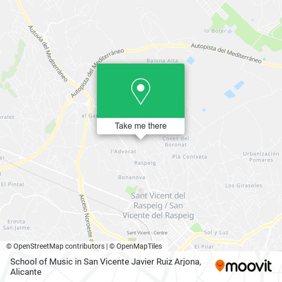 mapa School of Music in San Vicente Javier Ruiz Arjona