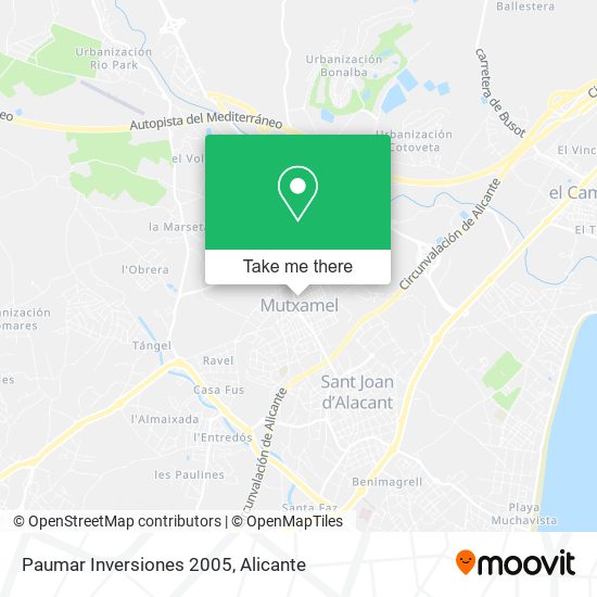 Paumar Inversiones 2005 map
