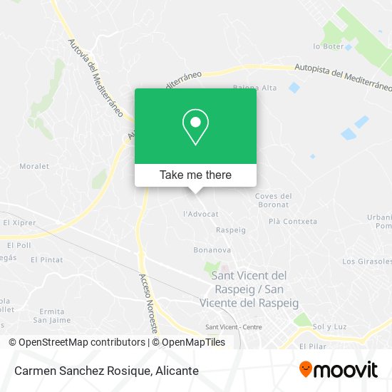 Carmen Sanchez Rosique map