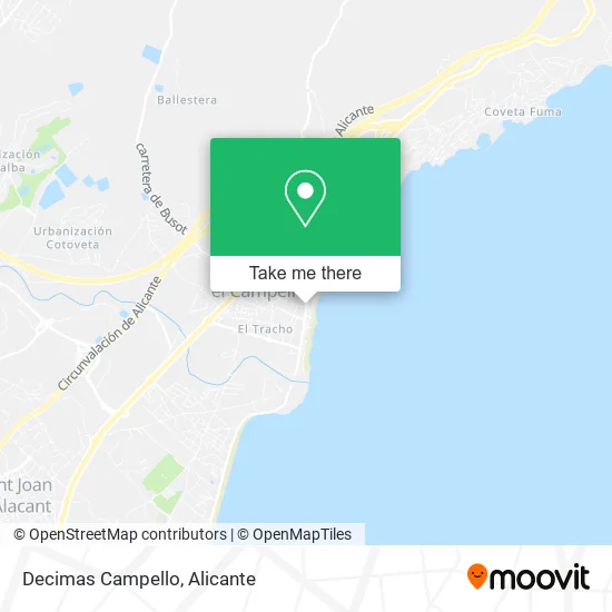 Decimas Campello map