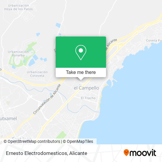 Ernesto Electrodomesticos map