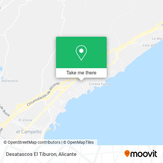 Desatascos El Tiburon map