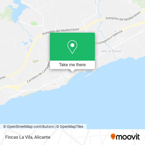 Fincas La Vila map