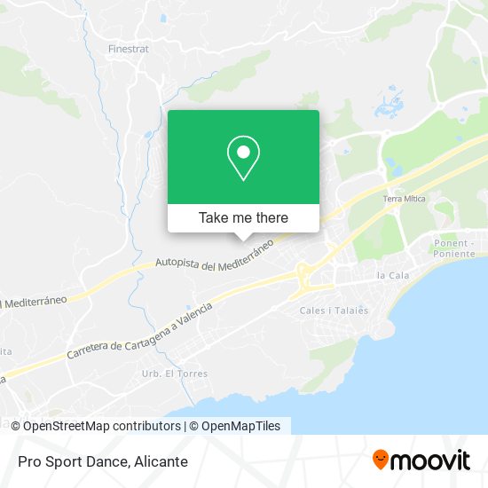 mapa Pro Sport Dance