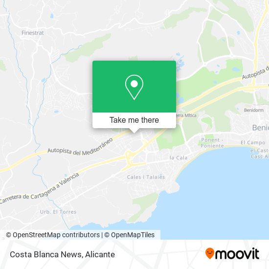 Costa Blanca News map