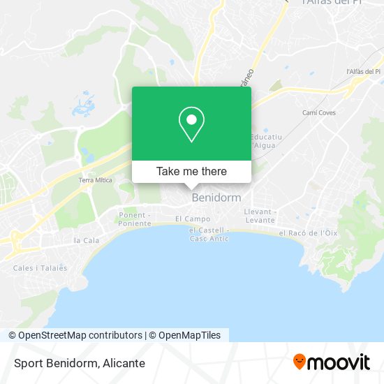 Sport Benidorm map