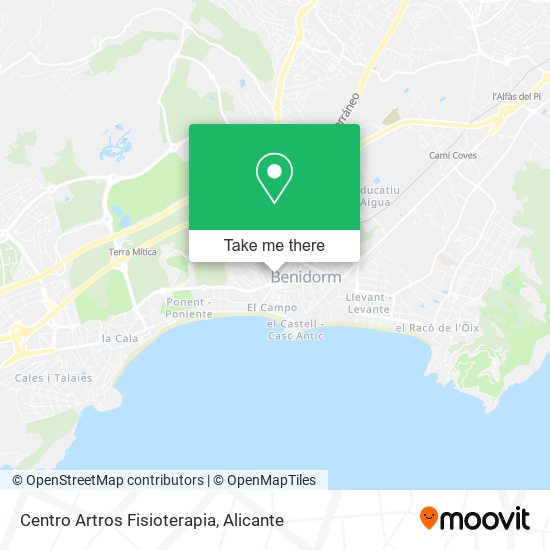 Centro Artros Fisioterapia map