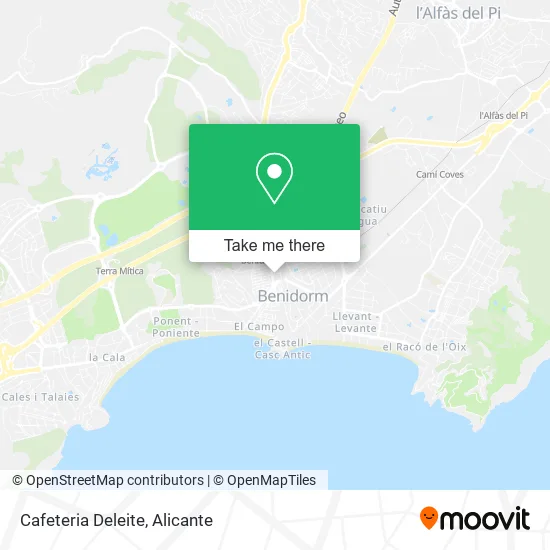 Cafeteria Deleite map