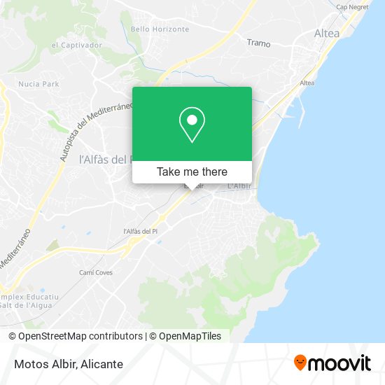 Motos Albir map
