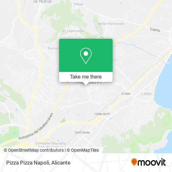 mapa Pizza Pizza Napoli