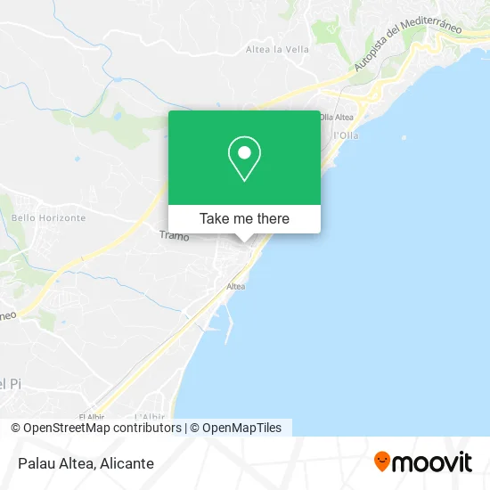 Palau Altea map