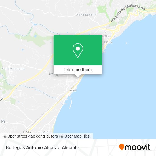 Bodegas Antonio Alcaraz map