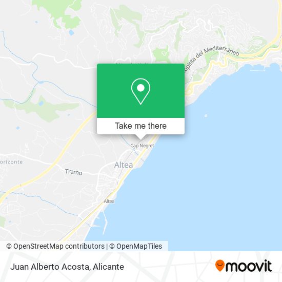 Juan Alberto Acosta map