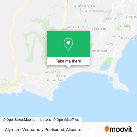 mapa Alyman - Vestuario y Publicidad
