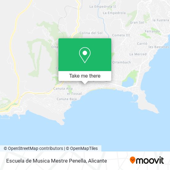 Escuela de Musica Mestre Penella map