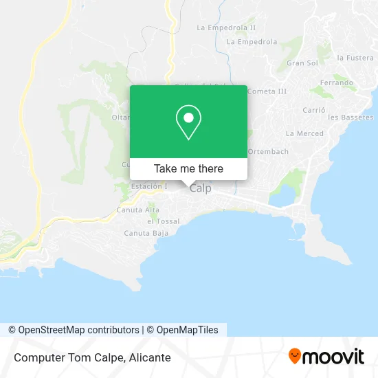 Computer Tom Calpe map