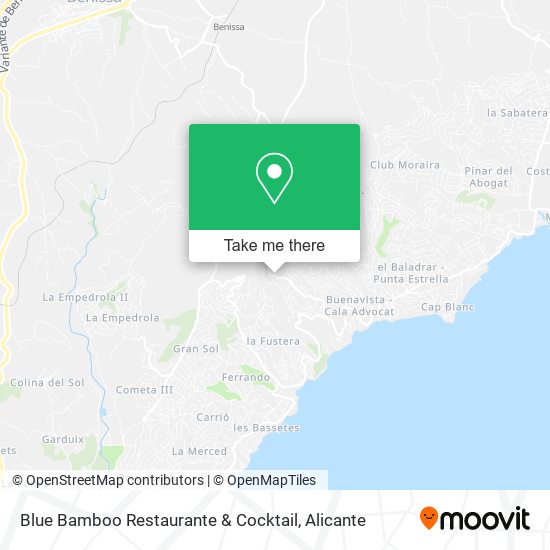 Blue Bamboo Restaurante & Cocktail map