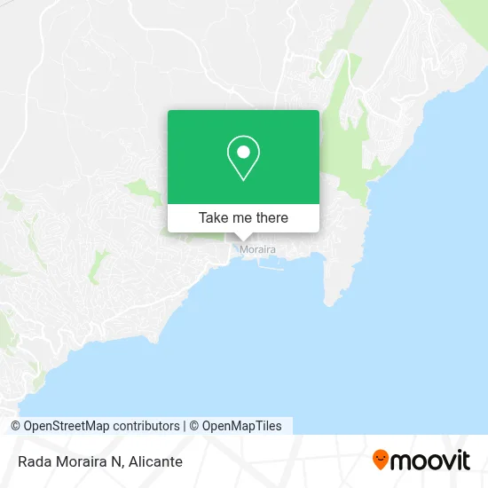 Rada Moraira N map