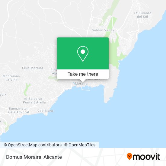mapa Domus Moraira