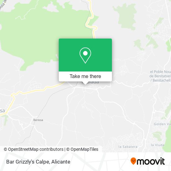 Bar Grizzly's Calpe map