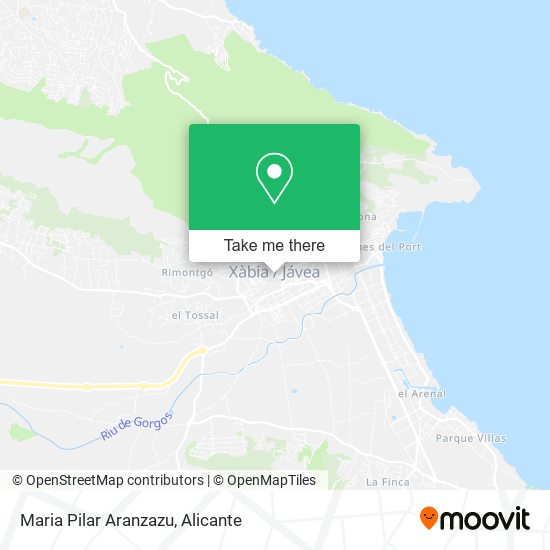 Maria Pilar Aranzazu map