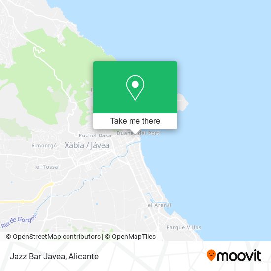 Jazz Bar Javea map