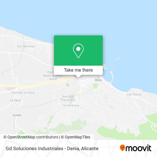 mapa Gd Soluciones Industriales - Denia