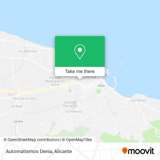 Automatismos Denia map