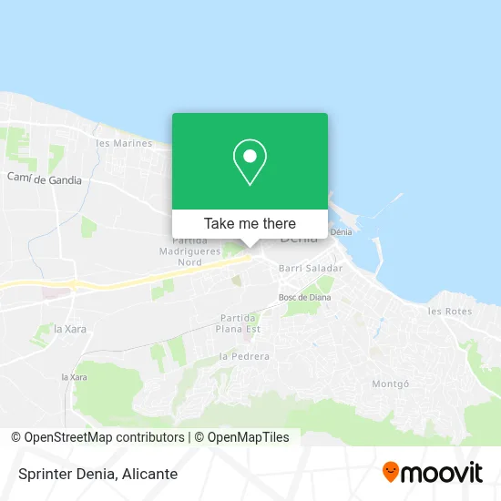 Sprinter Denia map