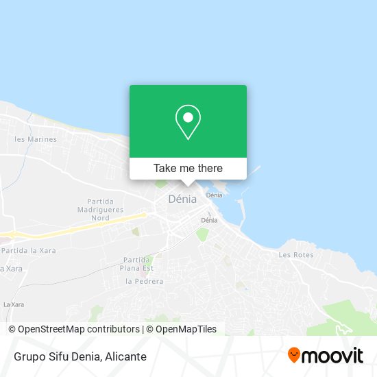 Grupo Sifu Denia map