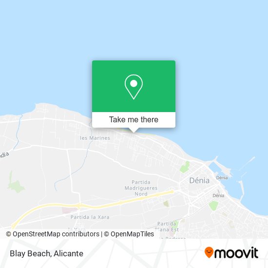 Blay Beach map