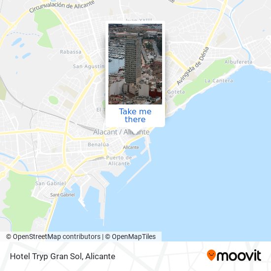 Hotel Tryp Gran Sol map