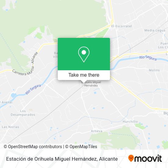 Estación de Orihuela Miguel Hernández map