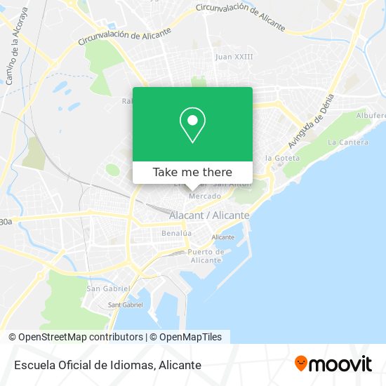 Escuela Oficial de Idiomas map