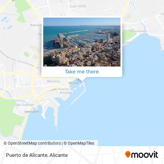 Puerto de Alicante map