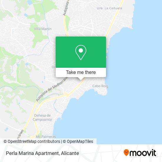 Perla Marina Apartment map