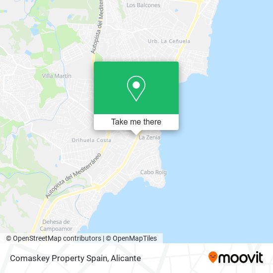 Comaskey Property Spain map