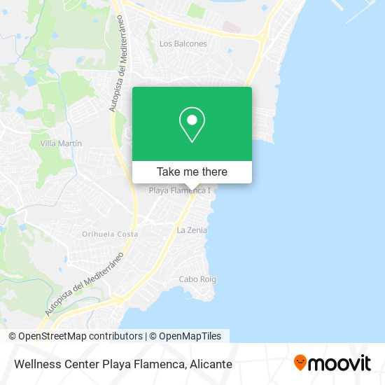 Wellness Center Playa Flamenca map