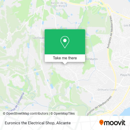 Euronics the Electrical Shop map