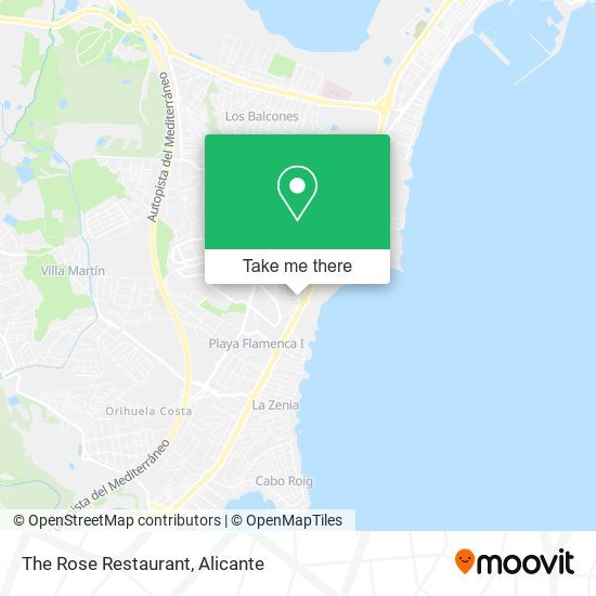 The Rose Restaurant map