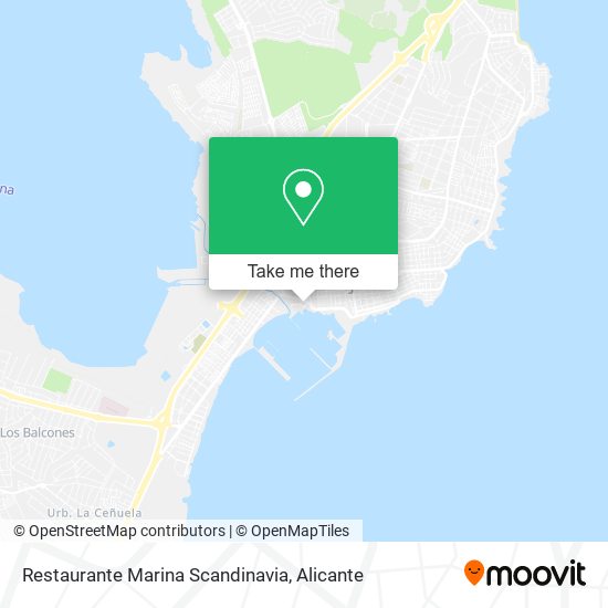 mapa Restaurante Marina Scandinavia