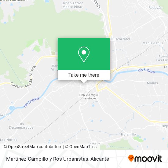 Martínez-Campillo y Ros Urbanistas map