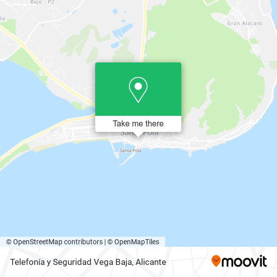 Telefonía y Seguridad Vega Baja map