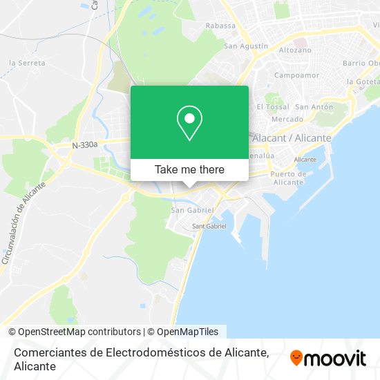 Comerciantes de Electrodomésticos de Alicante map