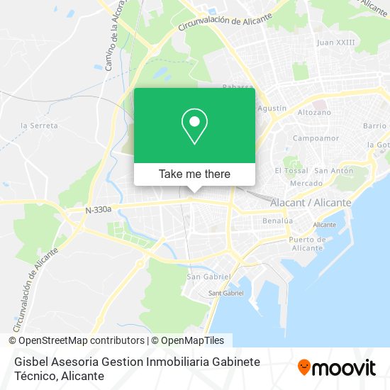 Gisbel Asesoria Gestion Inmobiliaria Gabinete Técnico map