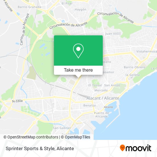 Sprinter Sports & Style map