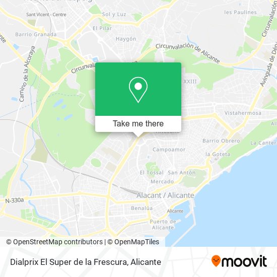 Dialprix El Super de la Frescura map