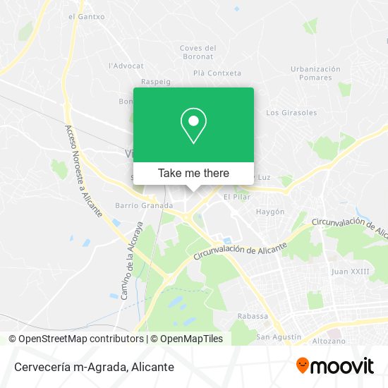Cervecería m-Agrada map