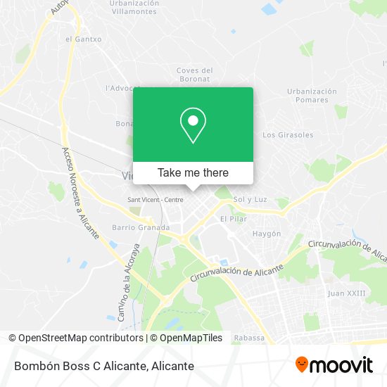 Bombón Boss C Alicante map