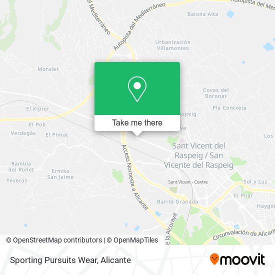 Sporting Pursuits Wear map
